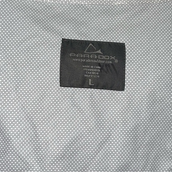 Paradox Woman Black Hood Rain Windbreaker Lightweight Winter Jacket Size L - Picture 8 of 12